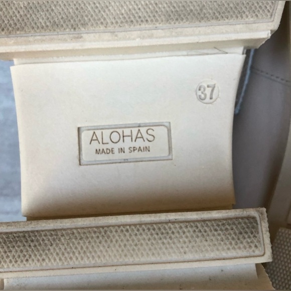 Alohas Trailblazer Platform Loafers - Cream Leather, 37 - Picture 9 of 12